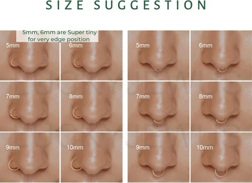 Vista 31 de Small Gold or Sterling Silver Huggie Hoop Earrings for Women Cartilage Nose Helix Tragus
