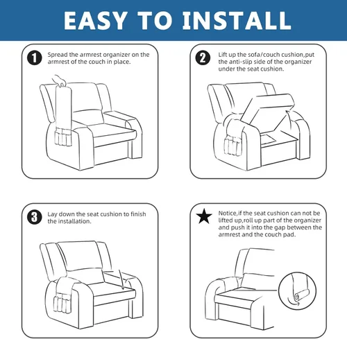 Vista 6 de XMAYODS Funda impermeable para sillón con reposabrazos, fundas antideslizantes para sofá y reposacabezas, fundas para respaldo, fundas para sillón