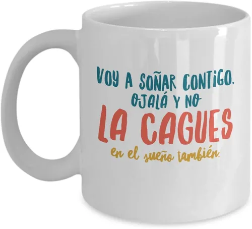 Vista 5 de Taza de Cafe Cagues Vaso, taza café divertidas, tazas personalizadas, taza de café inspiradoras, taza con mensajes positivos., 11onza