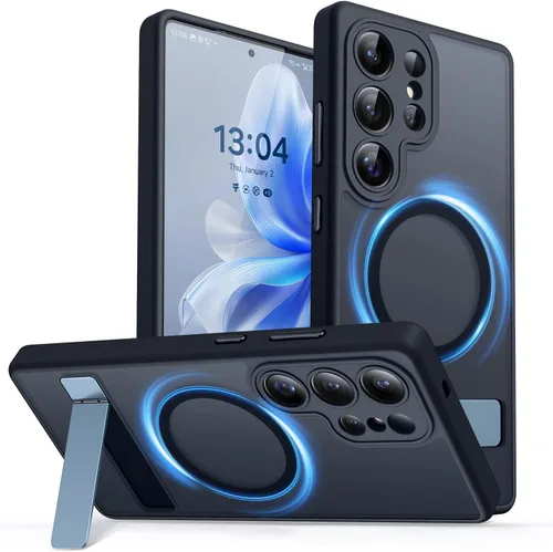 Vista 67 de CANSHN Funda diseñada para Samsung Galaxy A16-5G [protección completa de la cámara] [compatible con Magsafe] funda protectora trasera translúcida