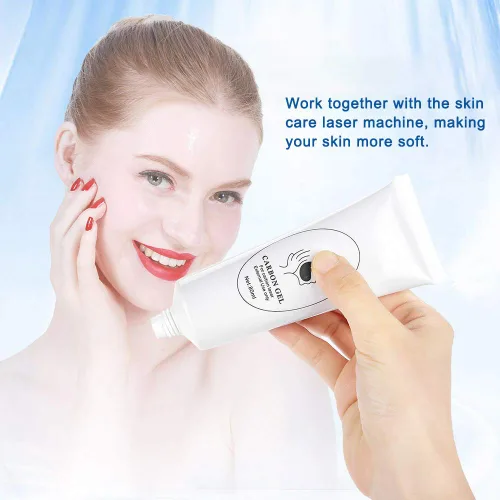 Vista 3 de Gel de crema de carbono de 2.7 fl oz, crema facial para eliminación de puntos negros y rejuvenecimiento de la piel con máquina ligera