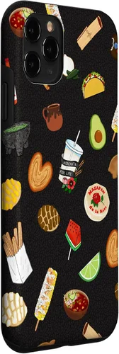 Vista 3 de Funda para iPhone 11 Pro Black Antojitos Mexican Food Latino Tacos Pan Dulce