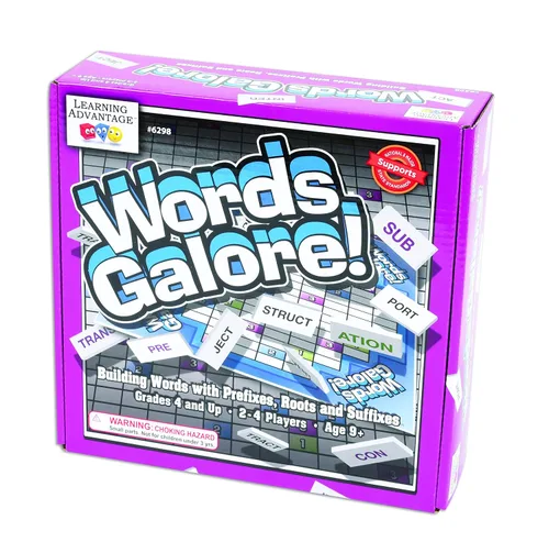 Vista 3 de Learning Advantage 6298 Words Galore! Juego, Grado: 4, 16.5" de altura, 1.25" de ancho, 8" de largo