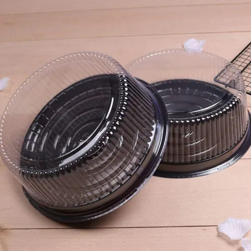 Vista 3 de DOITOOL Caja de plástico transparente para tartas de 7.08 pulgadas, redonda, desechable, con tapa, para tartas de queso, postres, suministros
