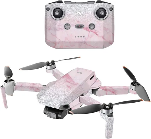 Vista 5 de MightySkins - Compatible con DJI Mini 2 Dron portátil - Aqua Swirl Funda protectora de vinilo duradera y única Fácil de aplicar, quitar
