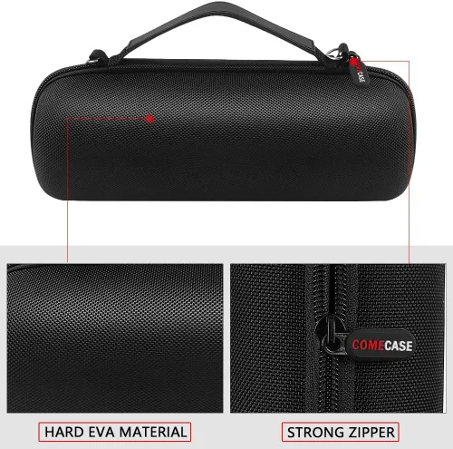 Vista 10 de Funda compatible con JBL FLIP 6 / FLIP 5 altavoz Bluetooth portátil impermeable. Soporte de almacenamiento de viaje duro para JBL FLIP 4 y cable