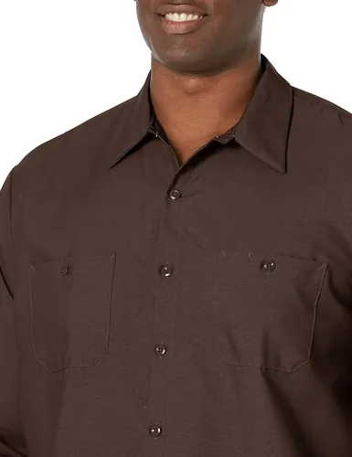 Vista 4 de Red Kap - Camisa de trabajo industrial de manga larga para hombre