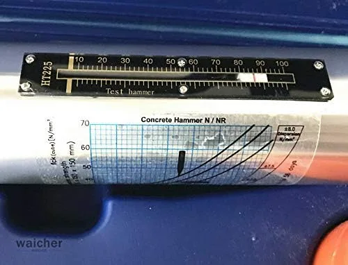 Vista 6 de NUEVO PROBADOR DE REBOLTE DE HORMIGÓN MARTILLO SCHMIDT INSTRUMENTOS DE PRUEBA DE NDT SIN POTENCIA