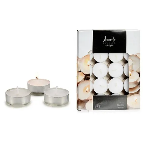 Vista 4 de Set de Velas Acorde Blanco (12 Unidades)