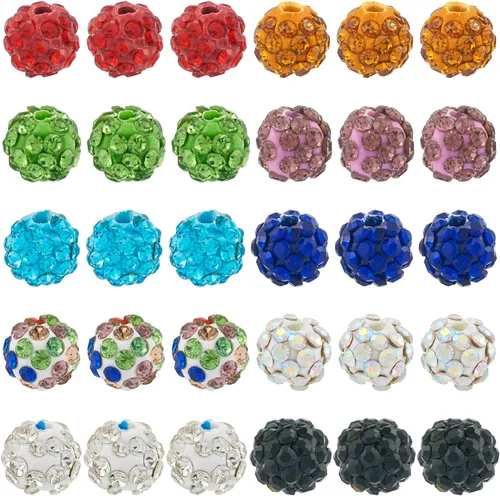 Vista 20 de Craftdady - 500 piezas de cuentas de vidrio redondas de 4 mm esmeriladas transparentes con cristal mate. Cuentas de vidrio esféricas pequeñas y 20