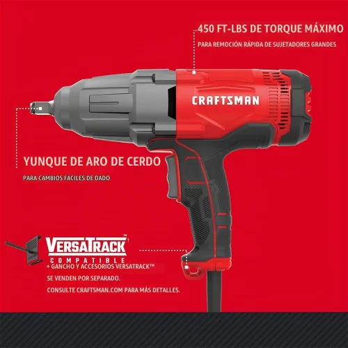 Vista 2 de CRAFTSMAN - Llave de impacto, 1/2 pulgadas, 7.5 amperios