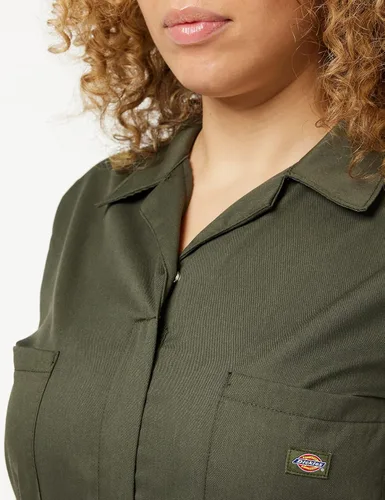Vista 3 de Dickies - Overol flexible de manga corta para mujer