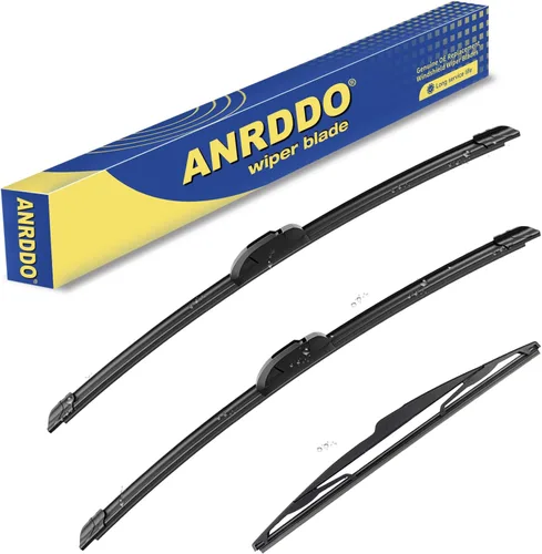 Vista 34 de ANRDDO Repuesto de limpiaparabrisas para limpiaparabrisas Jeep Wrangler