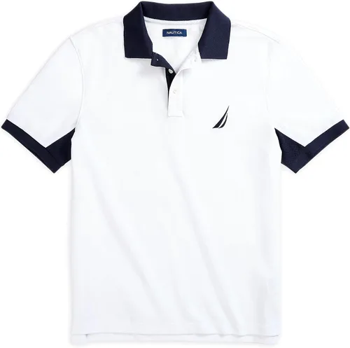 Vista 8 de Nautica - Camiseta estilo polo para hombre, de manga corta, ajuste clásico