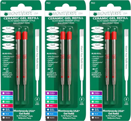 Vista 14 de Monteverde® Capless Gel Refills to Fit Parker