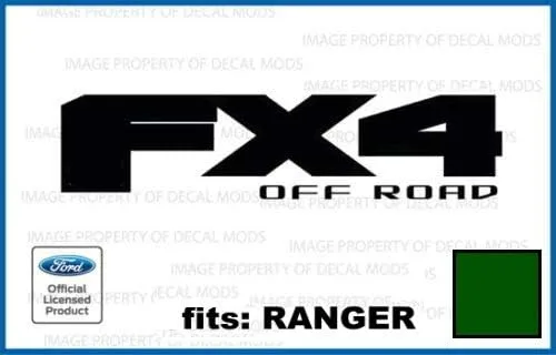 Vista 14 de FX4 Offroad - Calcomanías adhesivas naranjas para Ford Ranger troqueladas (2019-2020) - CO_Solid (juego de 2) con licencia