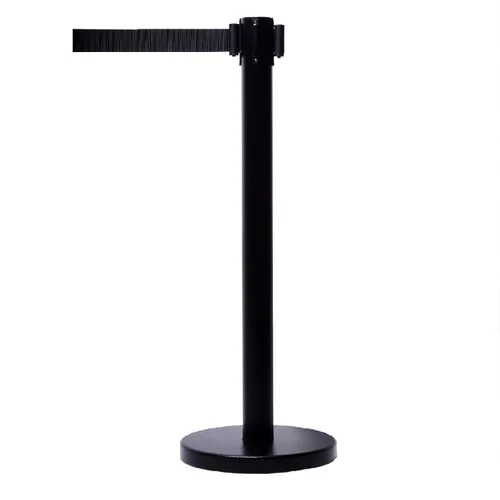 Vista 4 de VIP Crowd Control - Juego de barreras de seguridad con cinturones retráctiles, 91 cm de altura, cinturón de 198 cm y soporte de pared 2 Posts
