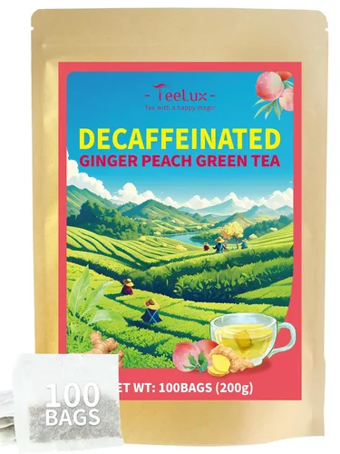 Vista 34 de TeeLux Bolsas de té verde menta, té verde con menta, menta verde y citronela, con cafeína, 100% real y natural, 100