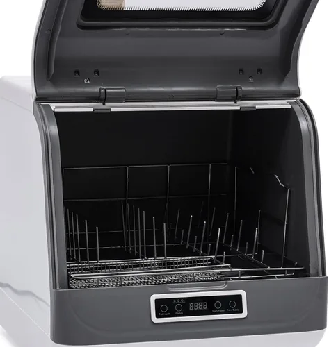 Vista 7 de Lavavajillas de encimera, lavavajillas compactos de encimera de 800 W, mini lavavajillas portátil automático con múltiples programas de lavado