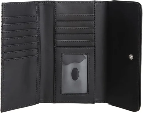 Vista 3 de GUESS Factory Women's Brooker Logo Slim Clutch Wallet
