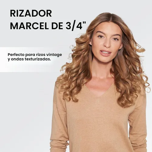 Vista 4 de BaBylissPRO Curling Iron Porcelain Ceramic Marcel Hair Curler for Smooth & Stylish Waves
