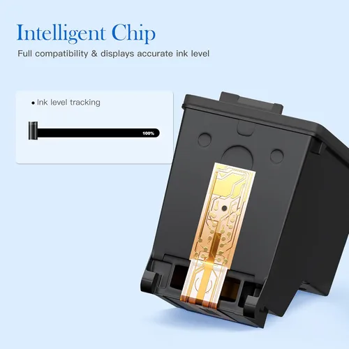 Vista 5 de Valuetoner 62XL Cartuchos de tinta negros para HP Ink 62 para cartuchos de tinta negra HP 62XL. Compatible con Envy 7640 7645 5660 5540 5544 5640