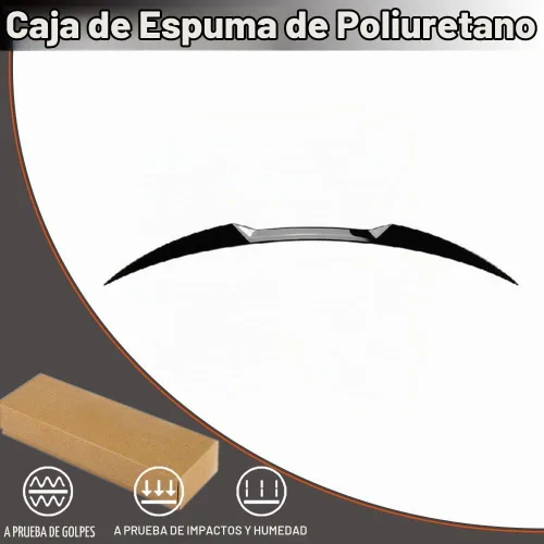 Vista 5 de Alerón trasero para Alfa Romeo Giulia Sedan 2015-2024 Tapa trasera para maletero Highkick Spoiler Wing Lip Gloss Negro