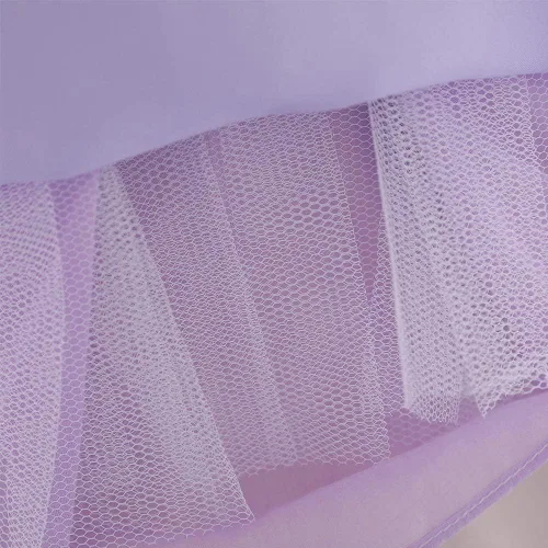 Vista 6 de OBEEII Vestido de bautizo para niña con bordado de flores tutú para ocasiones especiales
