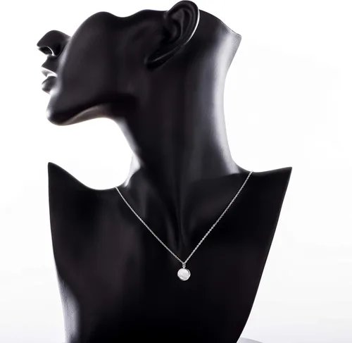 Vista 3 de THELANDA 32 modelos de plata de ley maciza collar colgante 16 "+2" extensor