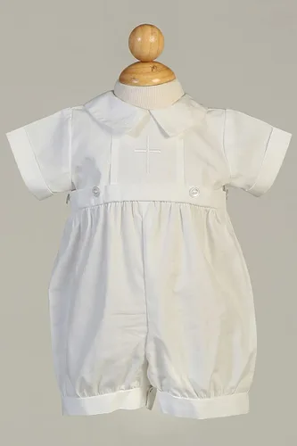 Vista 2 de Trajes de bautismo para niños, traje de bautizo, ropa de bautismo de algodón, ropa de bautismo para niño Bebe