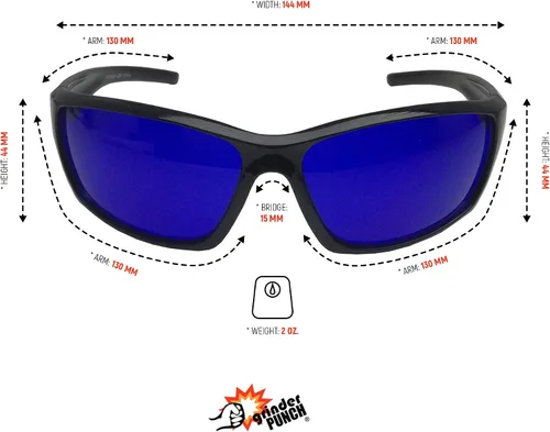 Vista 7 de GrinderPUNCH Gafas de golf tintadas Gafas de sol deportivas
