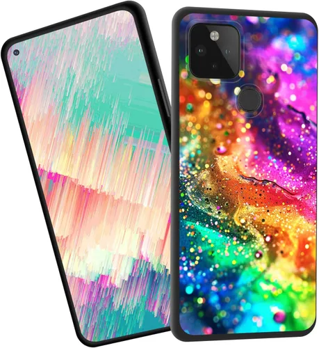 Vista 93 de for Google Pixel 4 XL Case,Slim Shockproof TPU Soft Rubber Silicone Cover Phone Case for Google Pixel 4 XL,Blue Skull Headphone