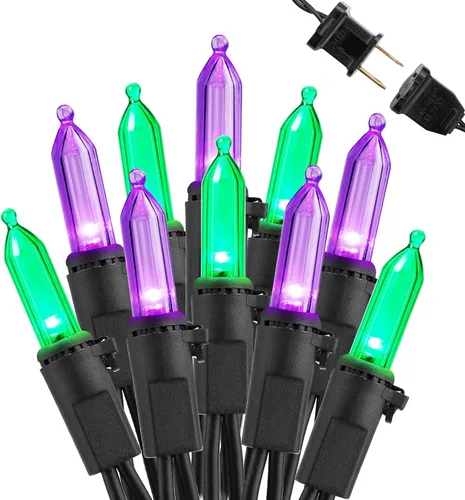 Vista 19 de Brizled Luces de Navidad, 33 pies, 100 LED Conectables de Extremo a Extremo, Mini Luces de Cadena de Navidad, 120V Certificadas UL, Blanco Frío, Luz
