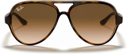 Vista 7 de Ray-Ban RB4125 Cats 5000 - Gafas de sol estilo aviador Negro/Gris degradado claro