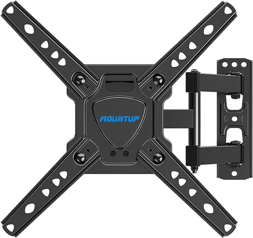 Vista 2 de MOUNTUP Soporte de pared para TV de movimiento completo y soporte universal para barra de sonido MU9122-A Bundle