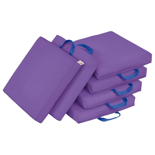 Vista 29 de ECR4Kids SoftZone - Cojines de suelo, cuadrados, asientos flexibles, surtidos, 6 piezas