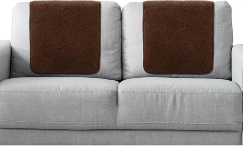 Vista 16 de Frienda 2 piezas de fundas para reposacabezas de sillón reclinable, protector de reposacabezas Sherpa para silla reclinable, sofá, no se desliza