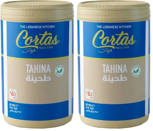 Vista 5 de Pasta de sésamo natural de 1 libra de Tahini libanés prémium