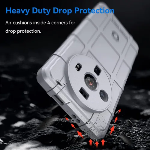 Vista 3 de Funda delgada para Xiaomi 12S Ultra, resistente funda protectora con grado militar a prueba de golpes, probada contra caídas y cubierta protectora