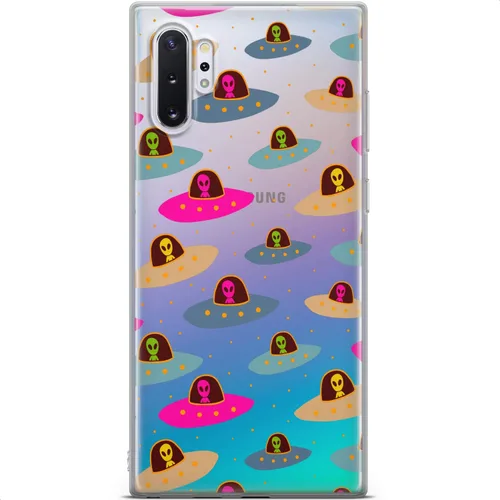 Vista 5 de Mertak Funda compatible con Samsung Galaxy A73 A72 5G A71 A70 A53 A52 A32 A50 A21s Spaceship UFO protectora ligera diseño de espacio alienígena