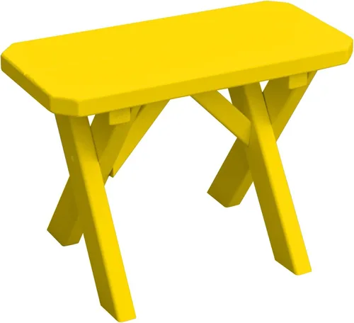 Vista 69 de Furniture Barn USA Pine - Banco cruzado de 2 pies, color negro