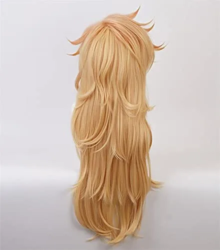 Vista 5 de Aadesso Anime Demon Slayer Kimetsu No Yaiba Douma Cosplay Peluca Hombres Mujeres Resistente al Calor Pelucas de Pelo Sintético Halloween