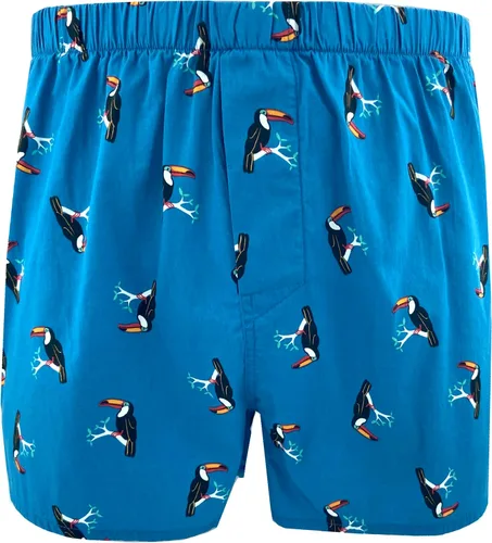 Vista 29 de ROCK ATOLL Calzoncillos tipo bóxer de algodón con estampado novedoso y brillante para hombre Estampado Afrutado Negro