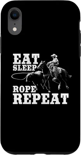 Vista 25 de Team Roping Funny Rodeo Cowboy Cowgirl Horse Riding Roper Case for iPhone 17