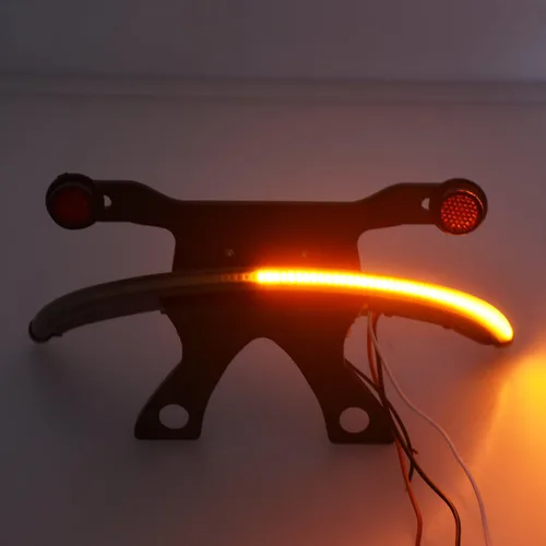Vista 8 de Soporte de luz trasera de lente ahumada ámbar LED Fender para Victory Vegas 2003-2017