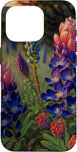 Vista 20 de Texas Rose Colored Bluebonnets Case for iPhone 17
