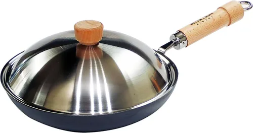 Vista 14 de River Light Sartén de hierro Extreme Japan, 6.3 pulgadas (6.3 in), compatible con inducción, fabricada en Japón, Wok