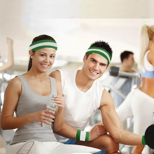 Vista 2 de Diademas de entrenamiento, diademas deportivas y al aire libre, accesorios de gimnasio, diadema que absorbe la humedad, bandas para el sudor