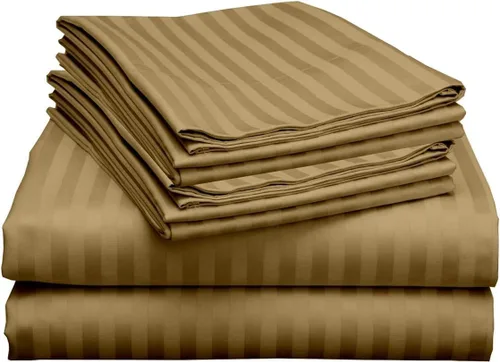 Vista 12 de Mattress-Homes Juego de sábanas tamaño Queen de 6 piezas, colección Hotel Luxury, 100% algodón egipcio, sábana bajera ajustable de 18 pulgadas