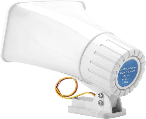 Vista 7 de lyrlody 150 DB DC 12V Dual Alarm Siren, Loud High with ABS Fireproof Housing for Home Security Burglar Alarm System